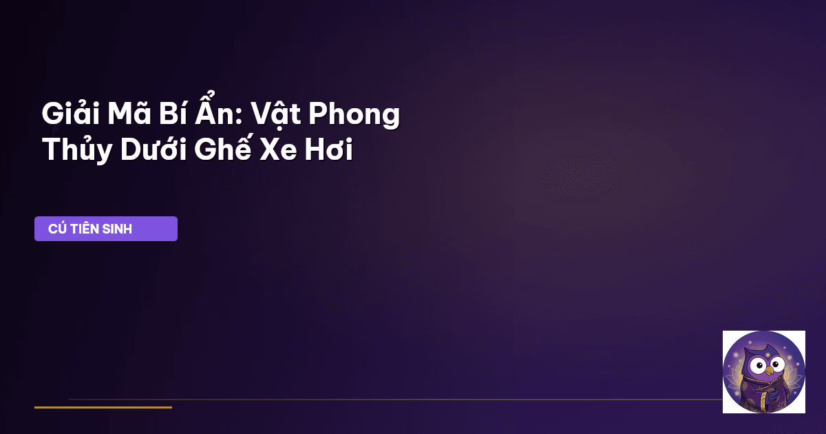 vật phong thủy xe hơi