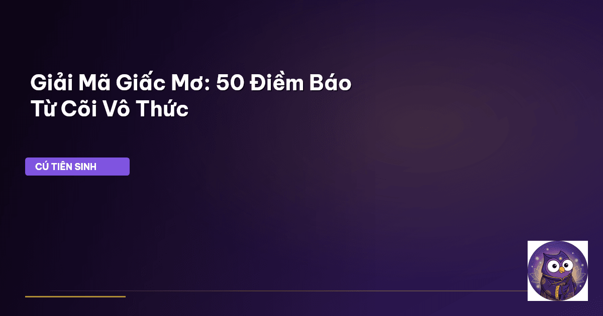 giải mã giấc mơ