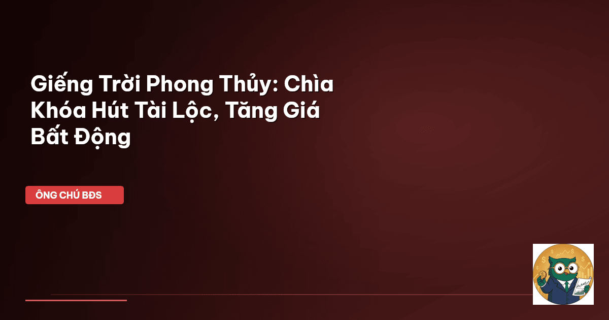 Giếng Trời Phong Thủy: Chìa Khóa Hút Tài Lộc, Tăng Giá Bất Động