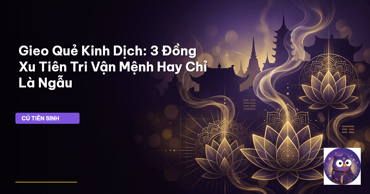 Gieo Quẻ Kinh Dịch: 3 Đồng Xu Tiên Tri Vận Mệnh Hay Chỉ Là Ngẫu