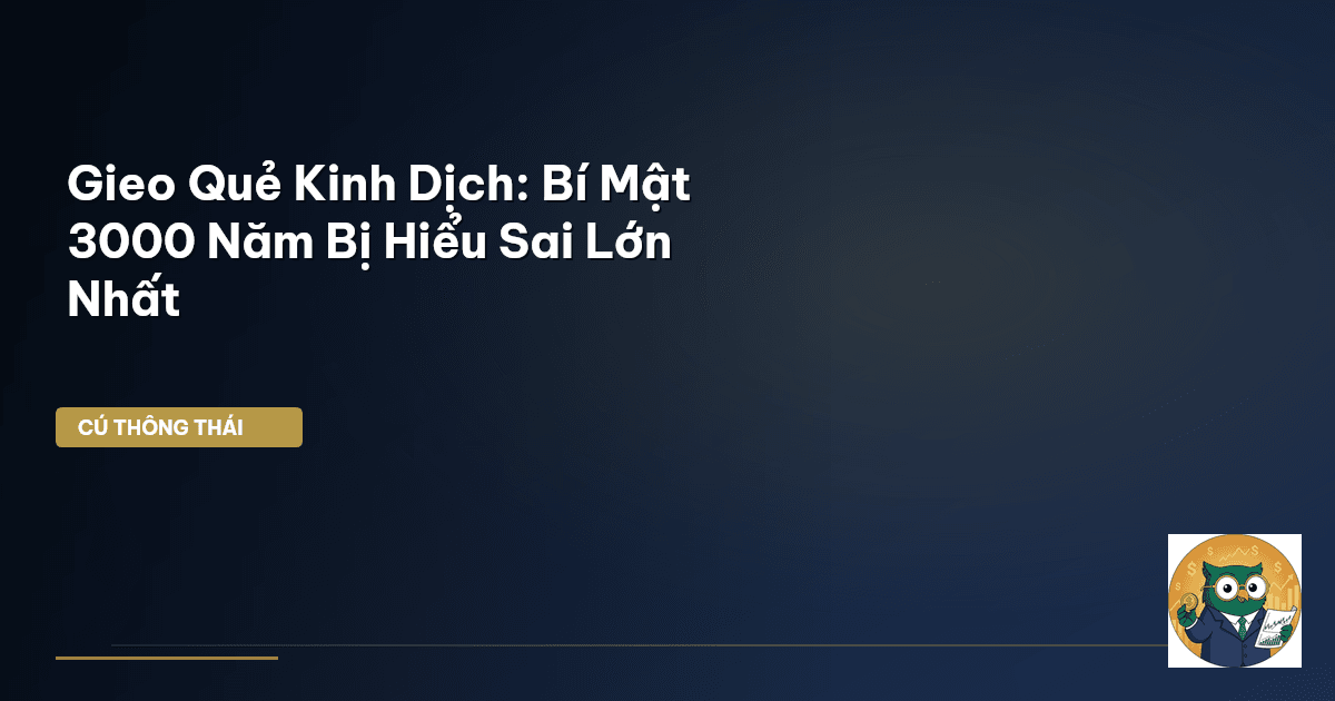 Gieo Quẻ Kinh Dịch: Bí Mật 3000 Năm Bị Hiểu Sai Lớn Nhất