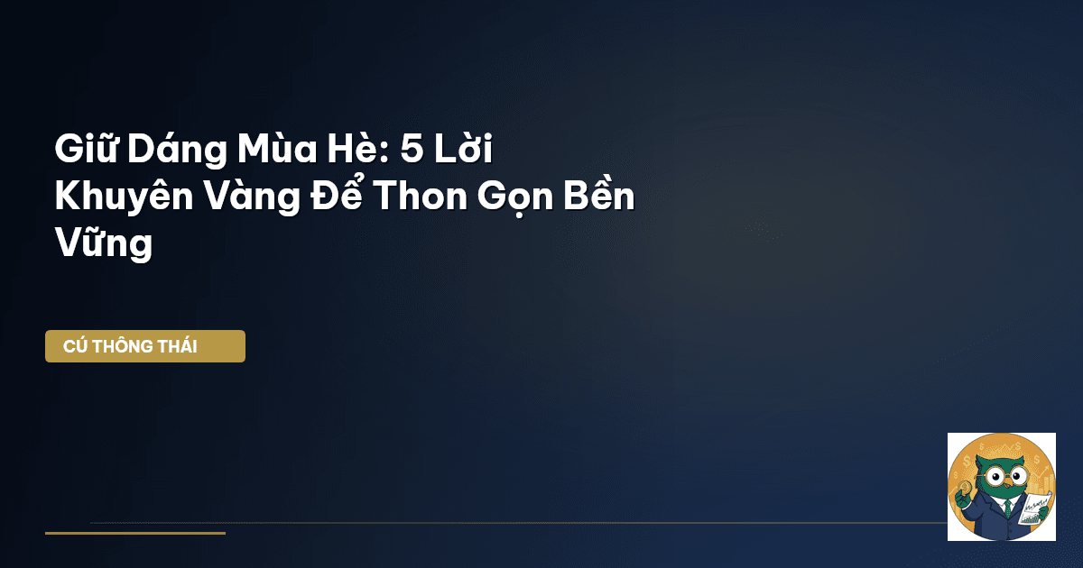 Giữ Dáng Mùa Hè: 5 Lời Khuyên Vàng Để Thon Gọn Bền Vững
