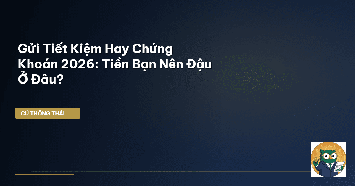 Gửi Tiết Kiệm Hay Chứng Khoán 2026: Tiền Bạn Nên ‘Đậu’ Ở Đâu?