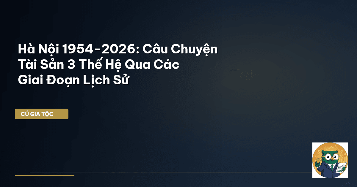 Hà Nội 1954-2026: Câu Chuyện Tài Sản 3 Thế Hệ Qua Các Giai Đoạn Lịch Sử