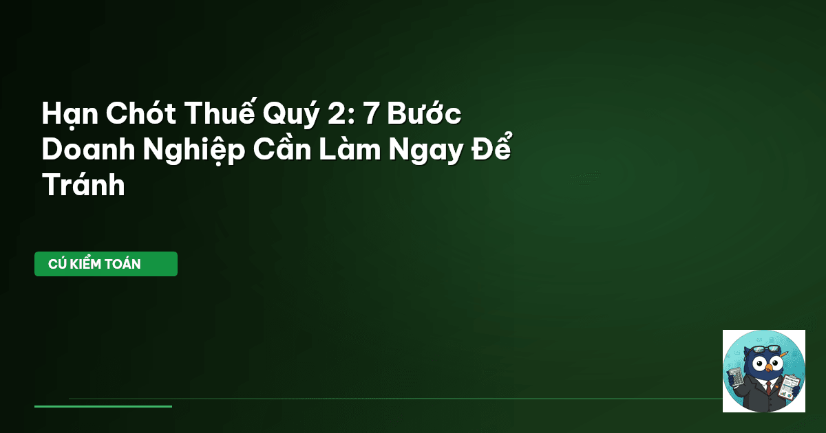 hạn chót thuế quý 2