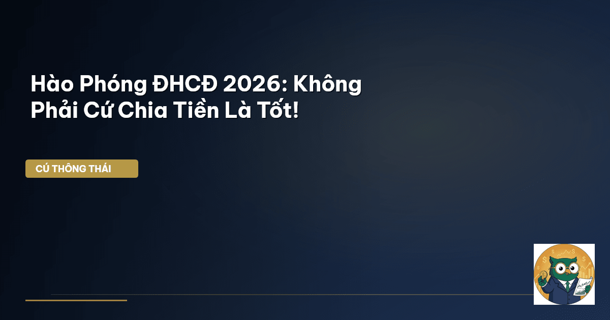 Hào Phóng ĐHCĐ 2026: Không Phải Cứ Chia Tiền Là Tốt!