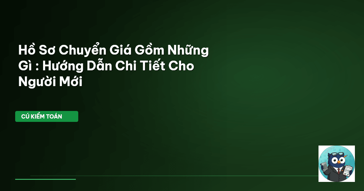 hồ sơ chuyển giá
