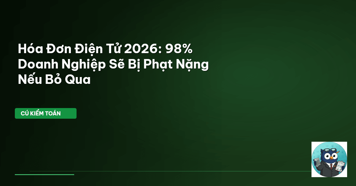 hóa đơn điện tử 2026