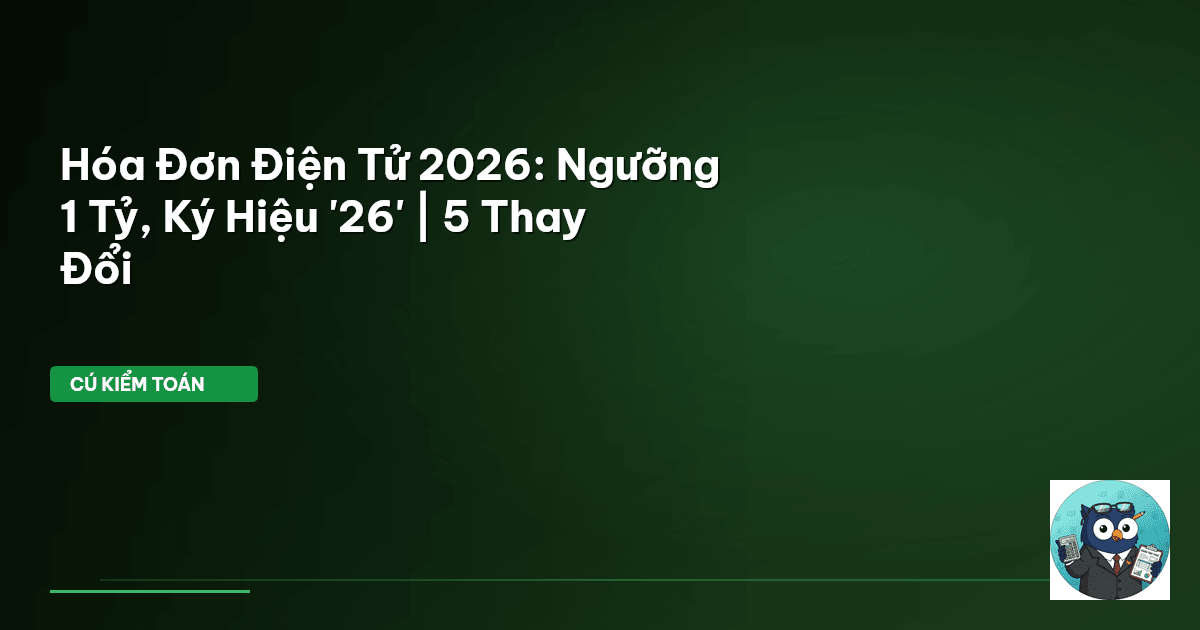 hóa đơn điện tử 2026