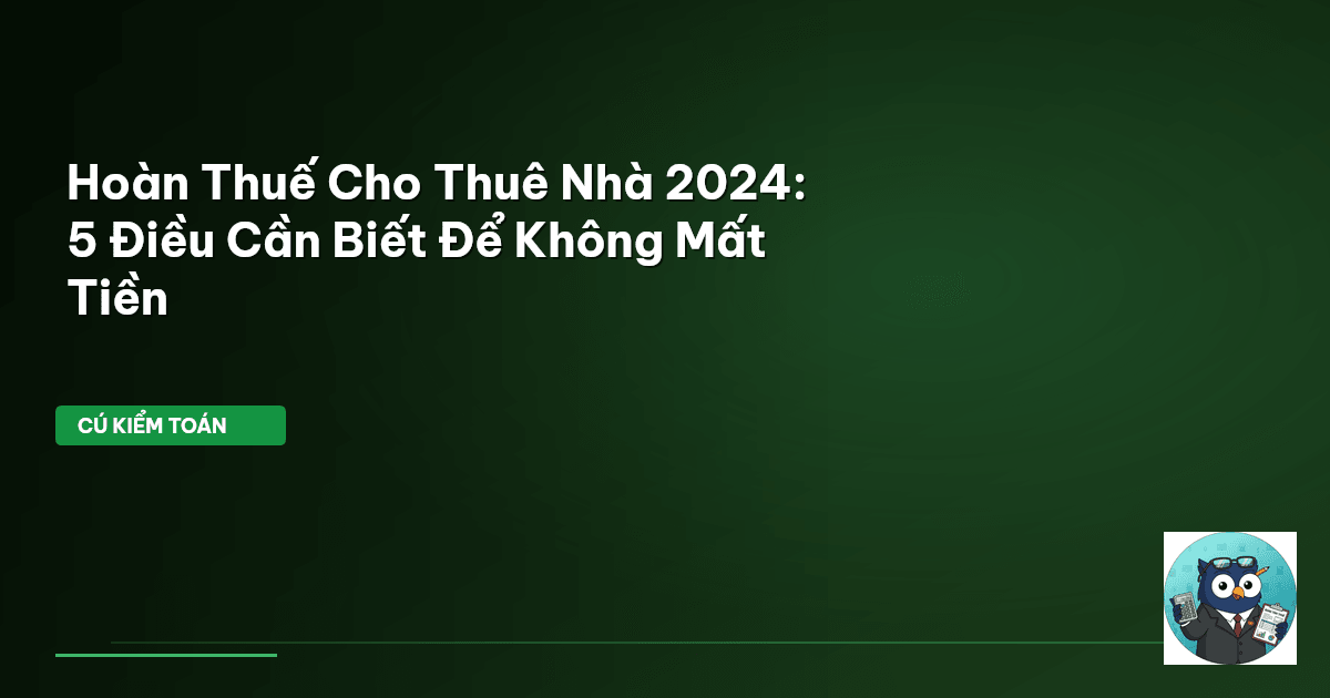 hoàn thuế cho thuê nhà