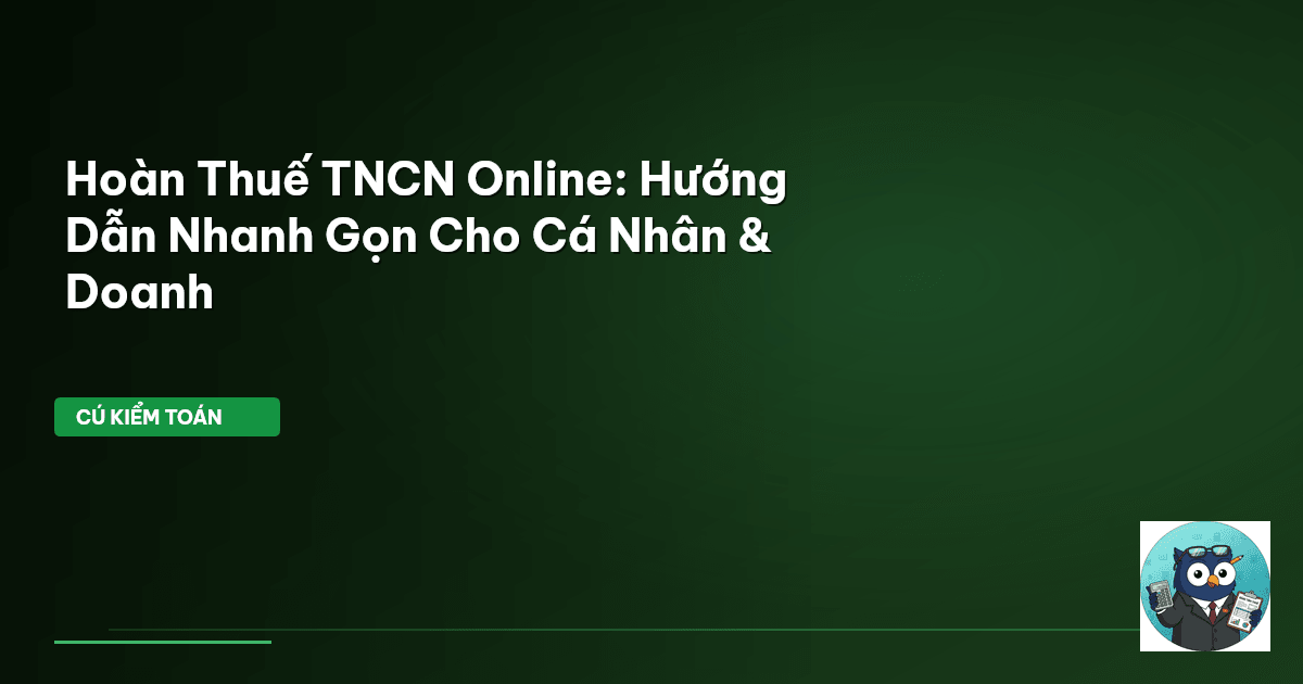 hoàn thuế TNCN online