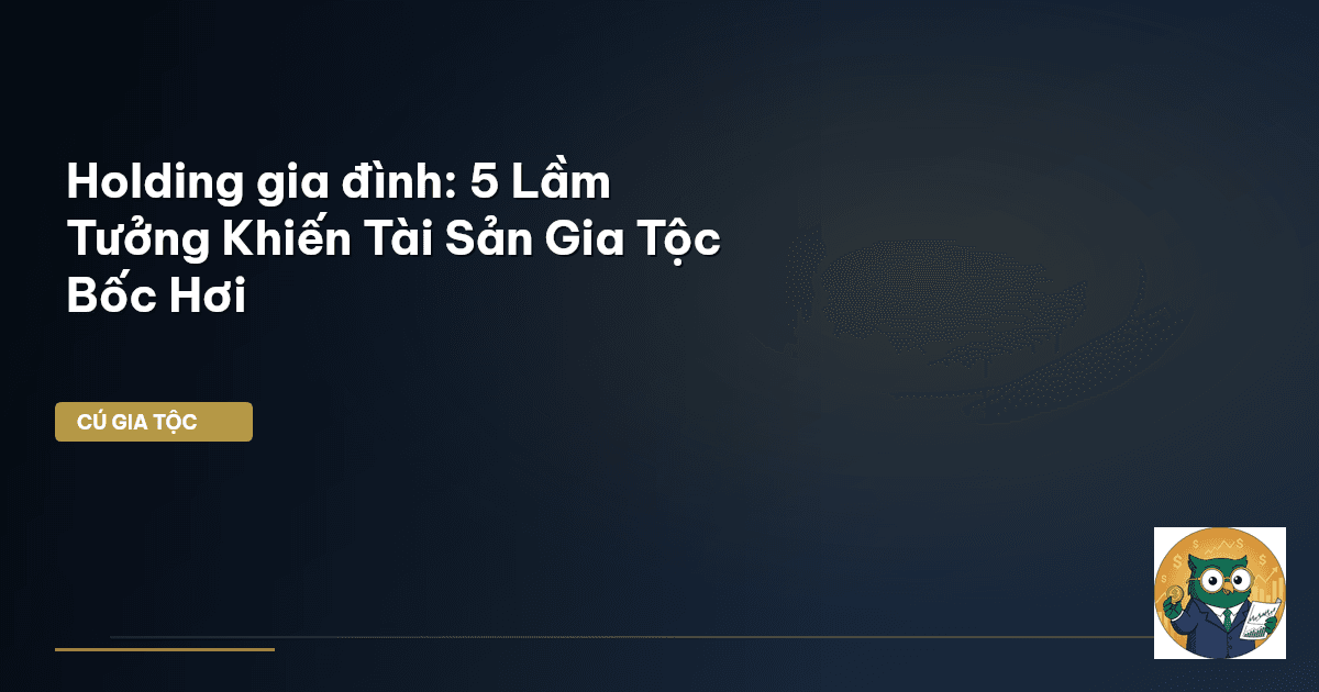 Holding gia đình: 5 Lầm Tưởng Khiến Tài Sản Gia Tộc Bốc Hơi