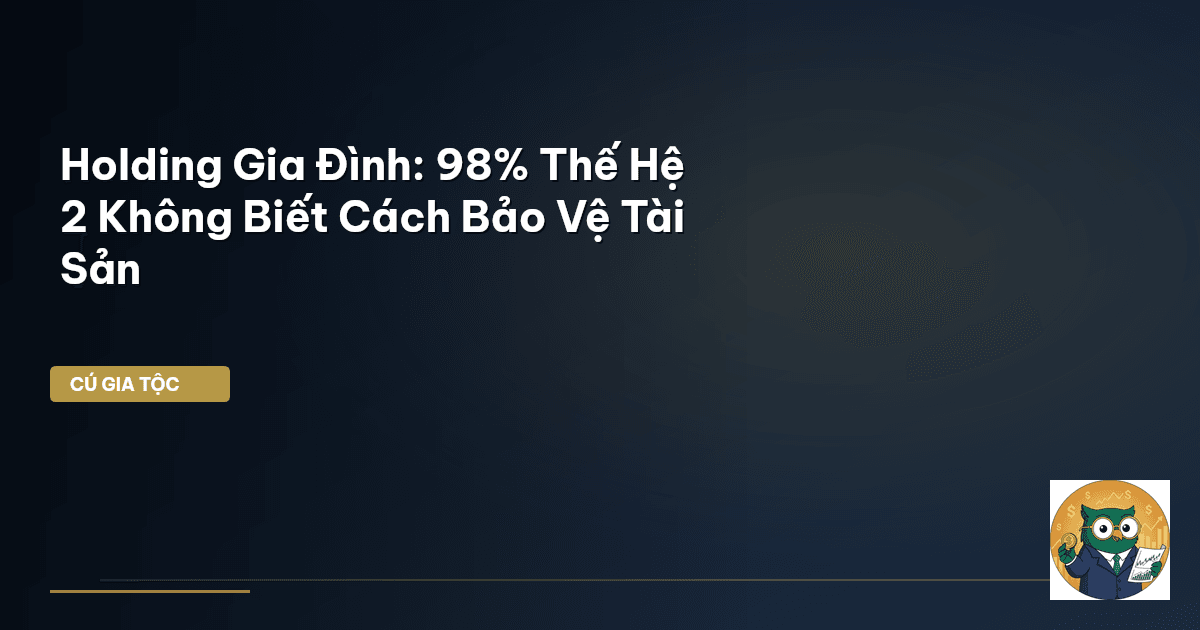 Holding Gia Đình: 98% Thế Hệ 2 Không Biết Cách Bảo Vệ Tài Sản