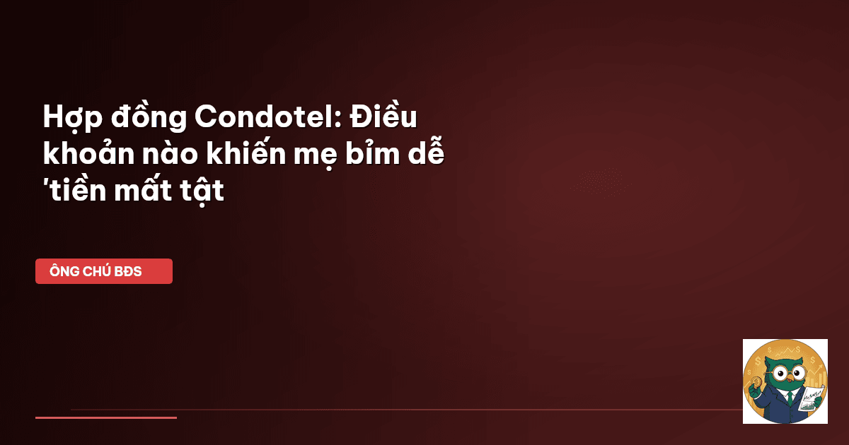 hợp đồng condotel
