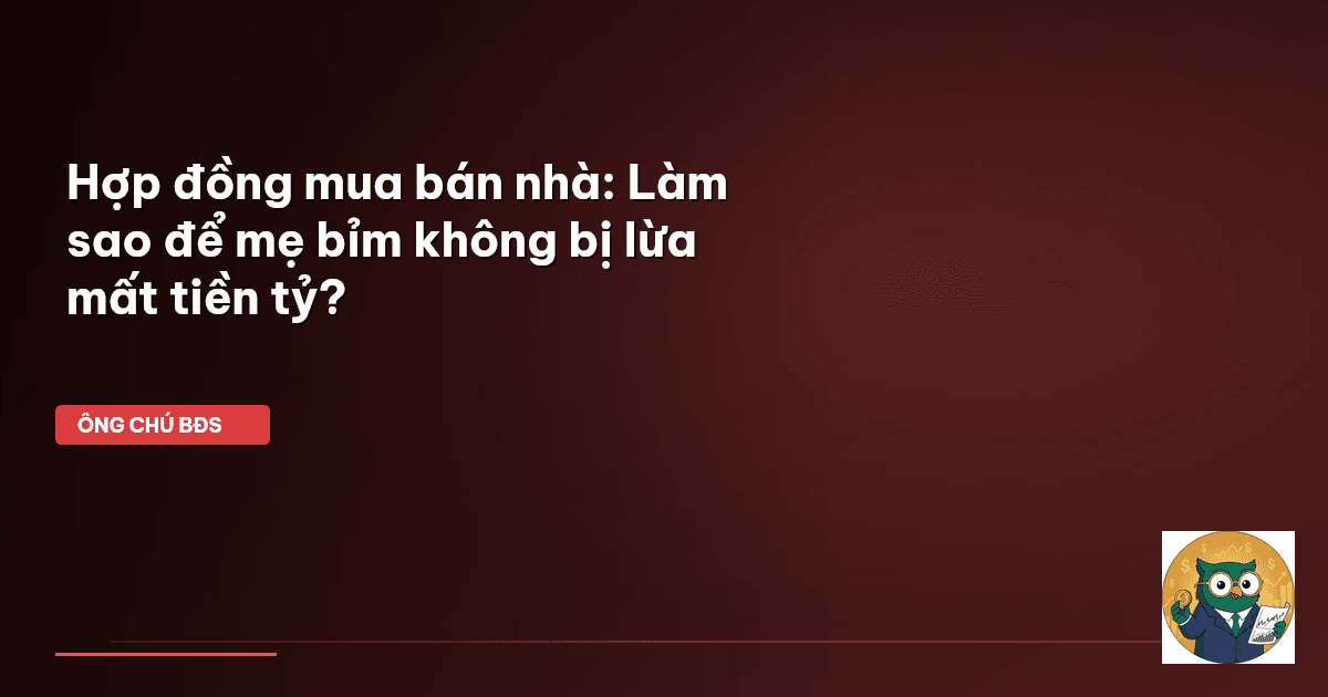hợp đồng mua bán nhà