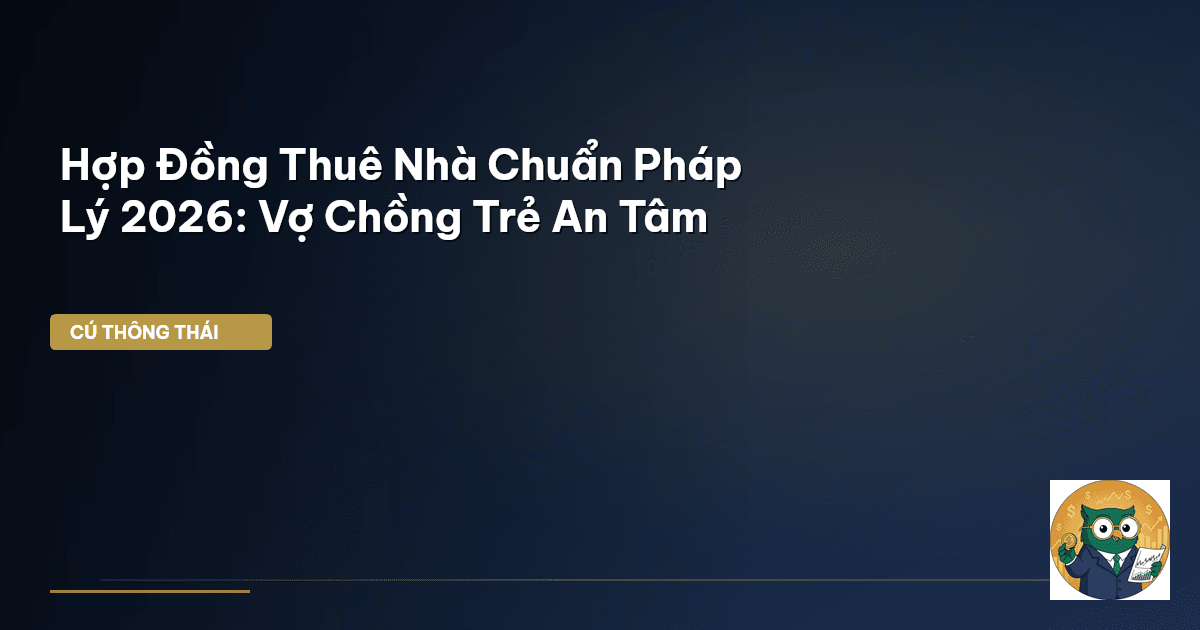 Hợp Đồng Thuê Nhà Chuẩn Pháp Lý 2026: Vợ Chồng Trẻ An Tâm