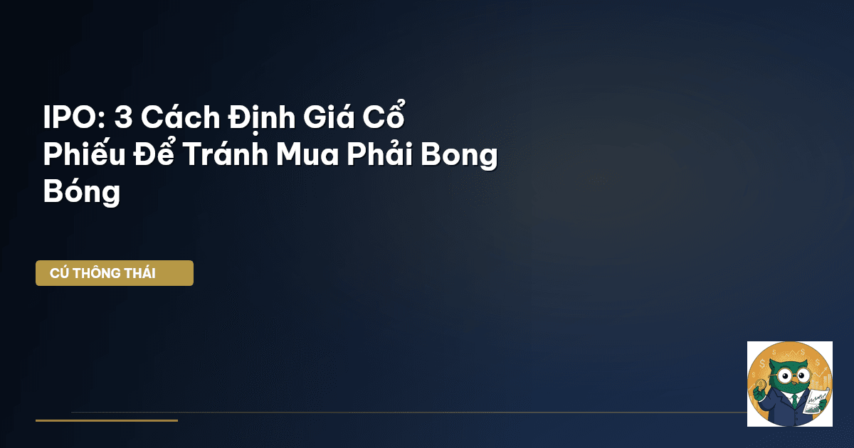 IPO: 3 Cách Định Giá Cổ Phiếu Để Tránh Mua Phải ‘Bong Bóng’