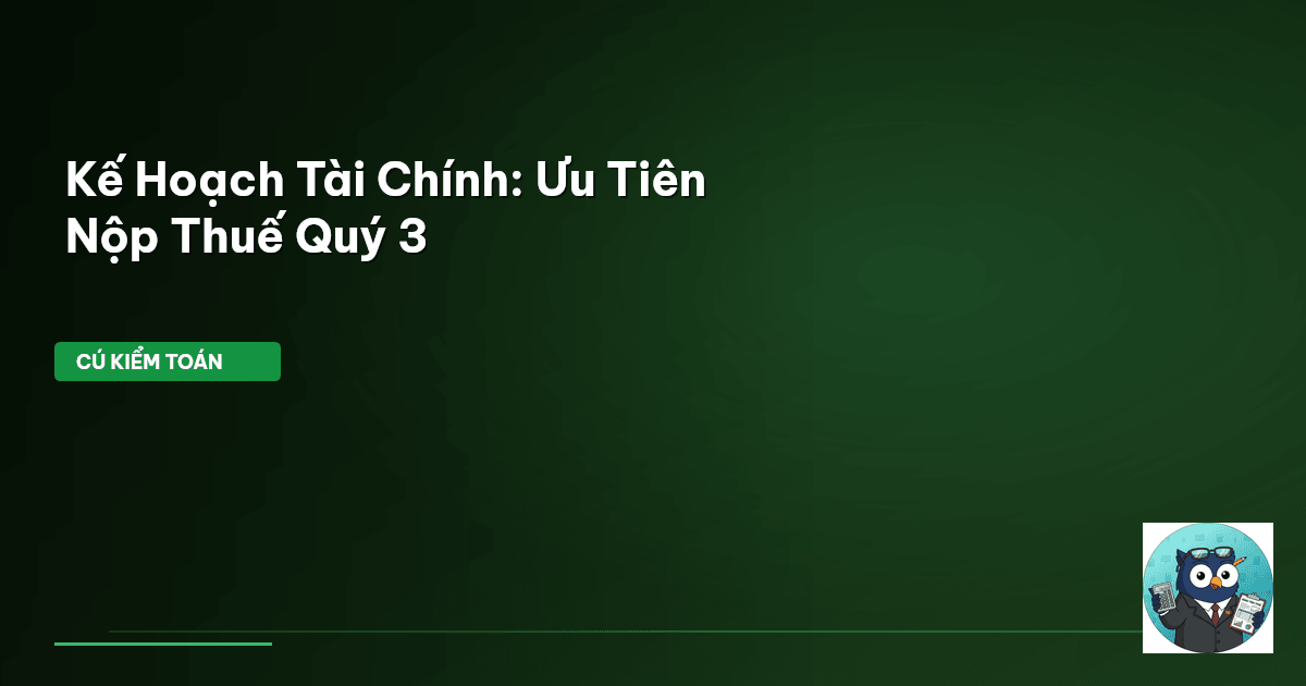 thuế quý 3