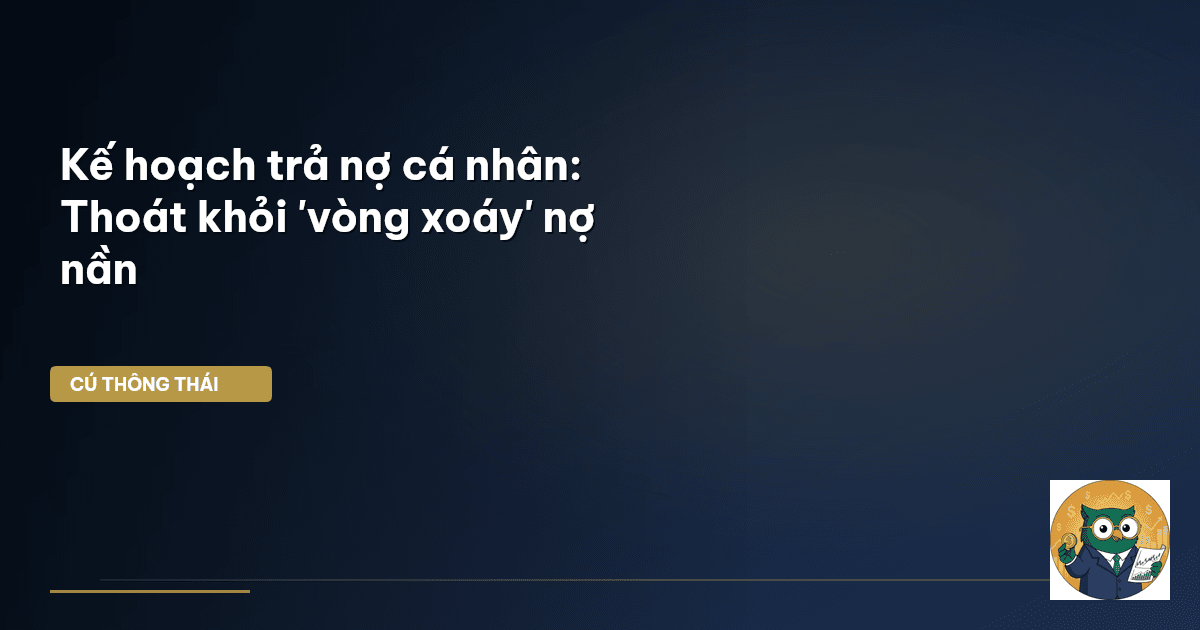 Kế hoạch trả nợ cá nhân: Thoát khỏi 'vòng xoáy' nợ nần