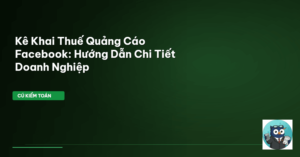 kê khai thuế quảng cáo facebook