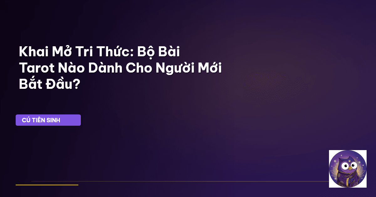 tarot cho người mới