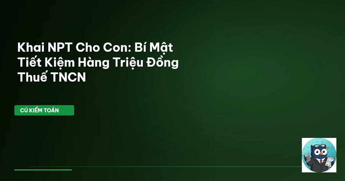 khai NPT cho con