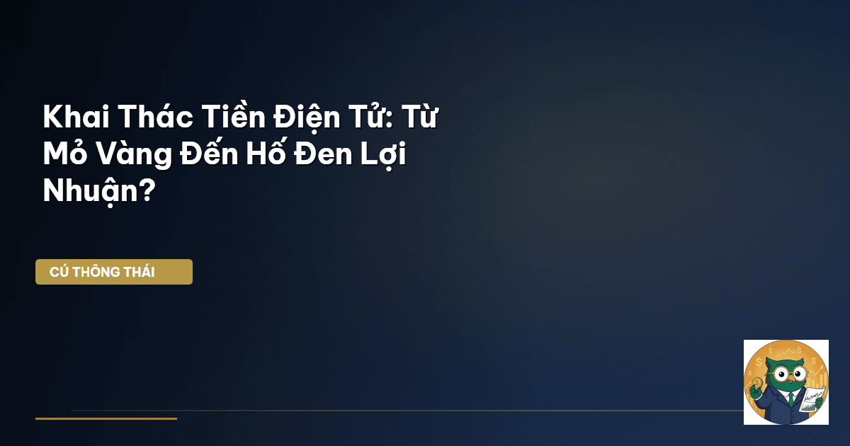 Khai Thác Tiền Điện Tử: Từ Mỏ Vàng Đến Hố Đen Lợi Nhuận?