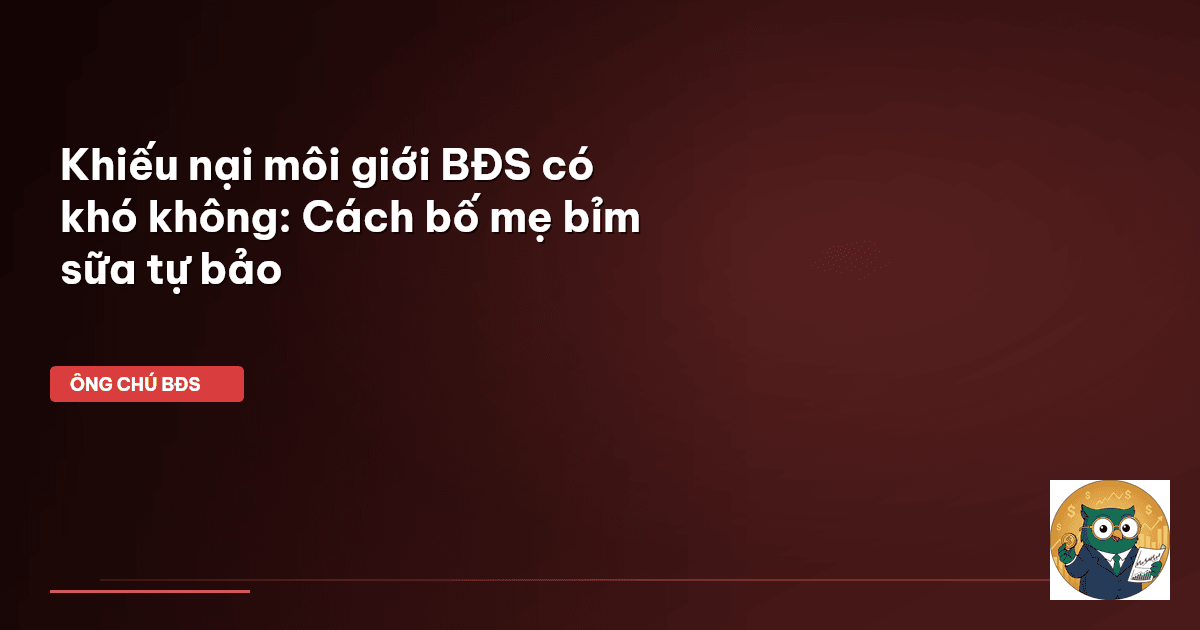 khiếu nại môi giới bđs