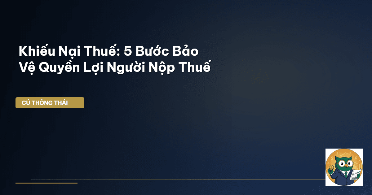 Khiếu Nại Thuế: 5 Bước Bảo Vệ Quyền Lợi Người Nộp Thuế