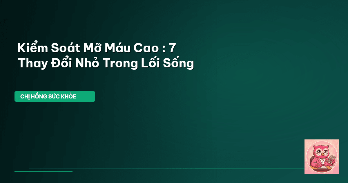 mỡ máu cao