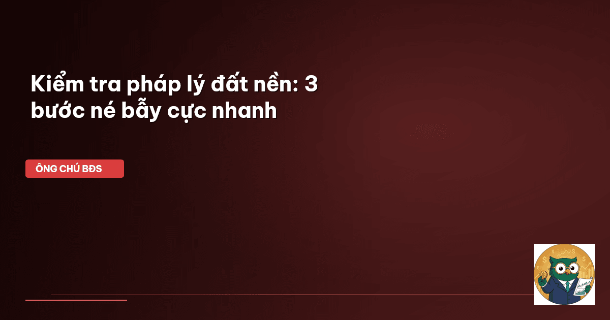 pháp lý đất nền