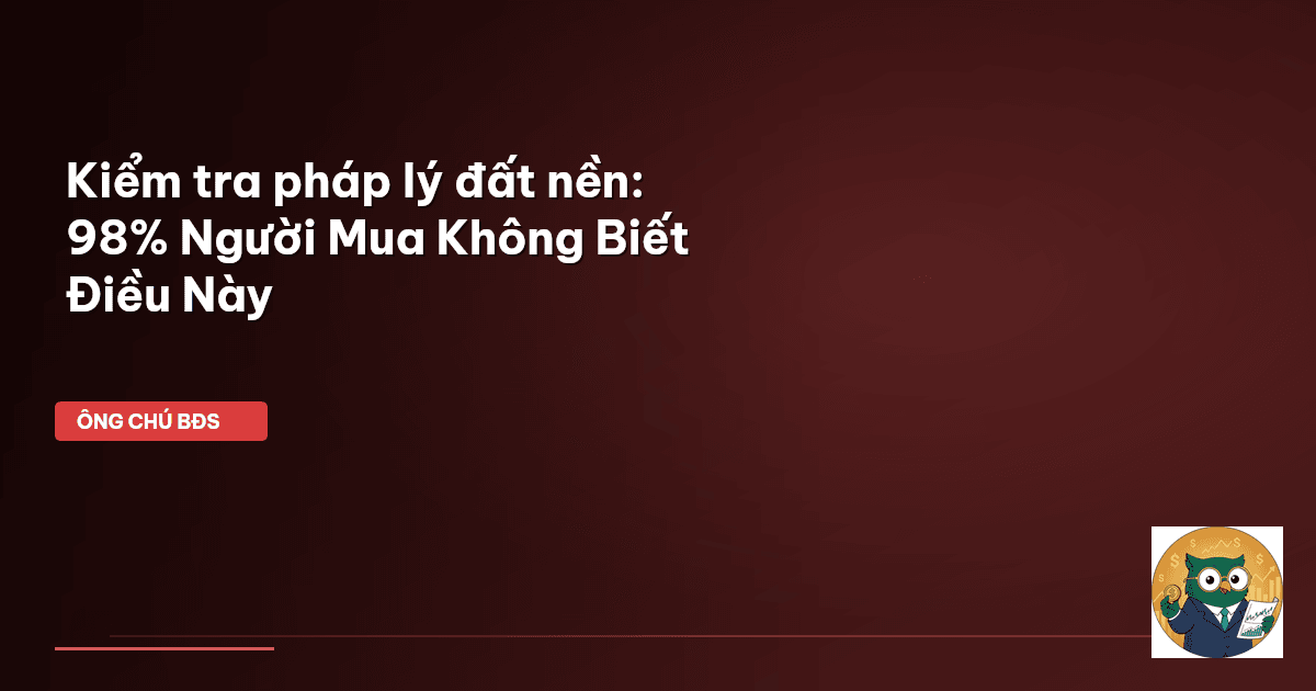 pháp lý đất nền