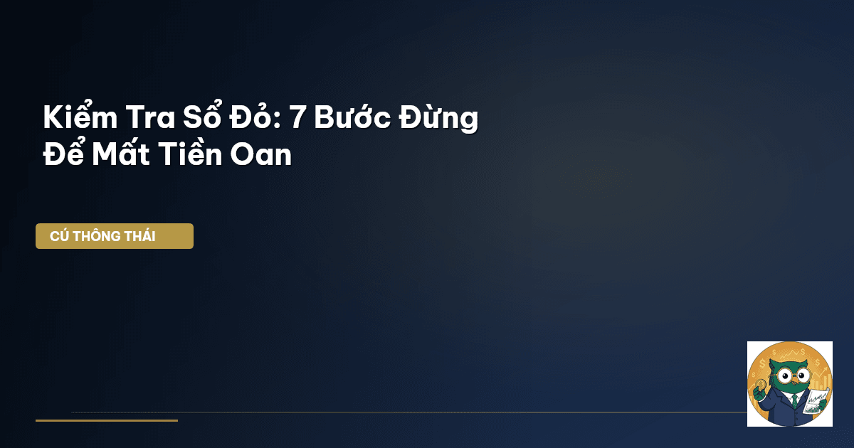 kiểm tra sổ đỏ