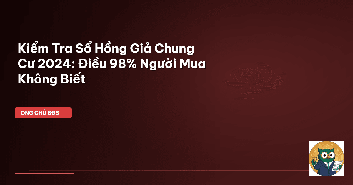 kiểm tra sổ hồng giả