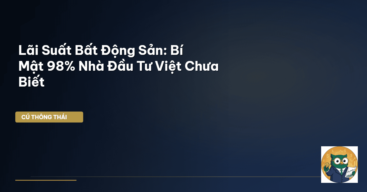 Lãi Suất Bất Động Sản: Bí Mật 98% Nhà Đầu Tư Việt Chưa Biết