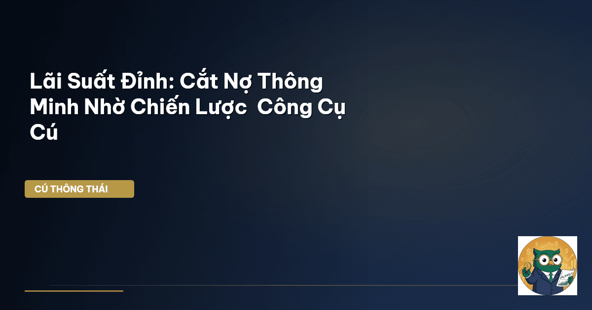 Lãi Suất Đỉnh: Cắt Nợ Thông Minh Nhờ Chiến Lược & Công Cụ Cú