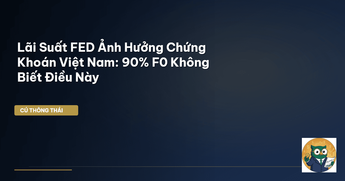 Lãi Suất FED Ảnh Hưởng Chứng Khoán Việt Nam: 90% F0 Không Biết Điều Này