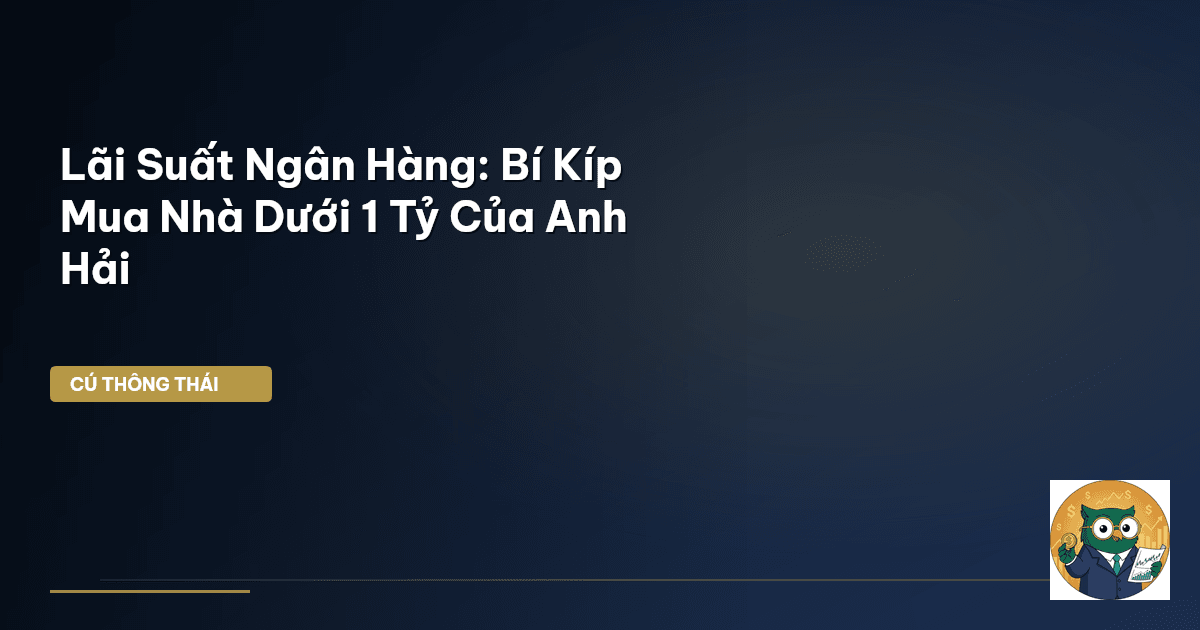 Lãi Suất Ngân Hàng: Bí Kíp Mua Nhà Dưới 1 Tỷ Của Anh Hải