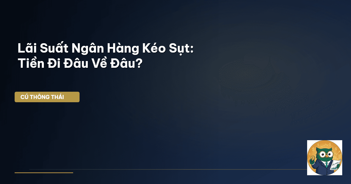 Lãi Suất Ngân Hàng Kéo Sụt: Tiền Đi Đâu Về Đâu?