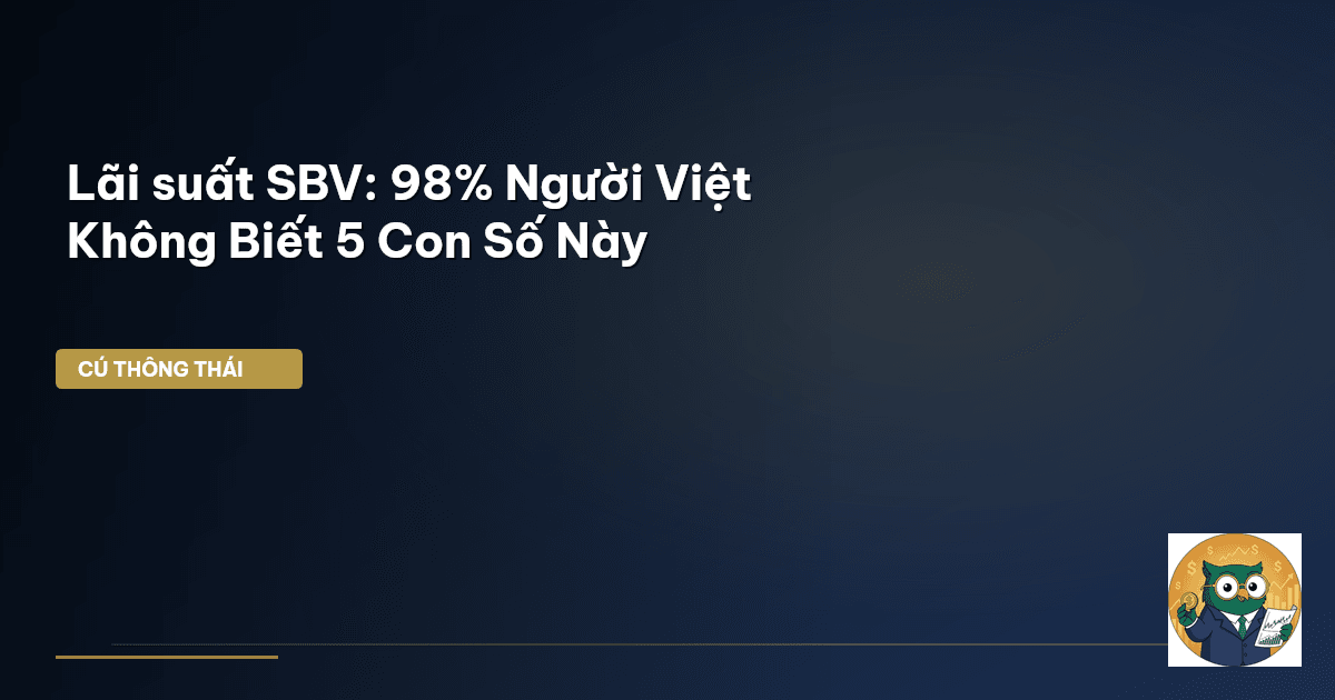 Lãi suất SBV: 98% Người Việt Không Biết 5 Con Số Này