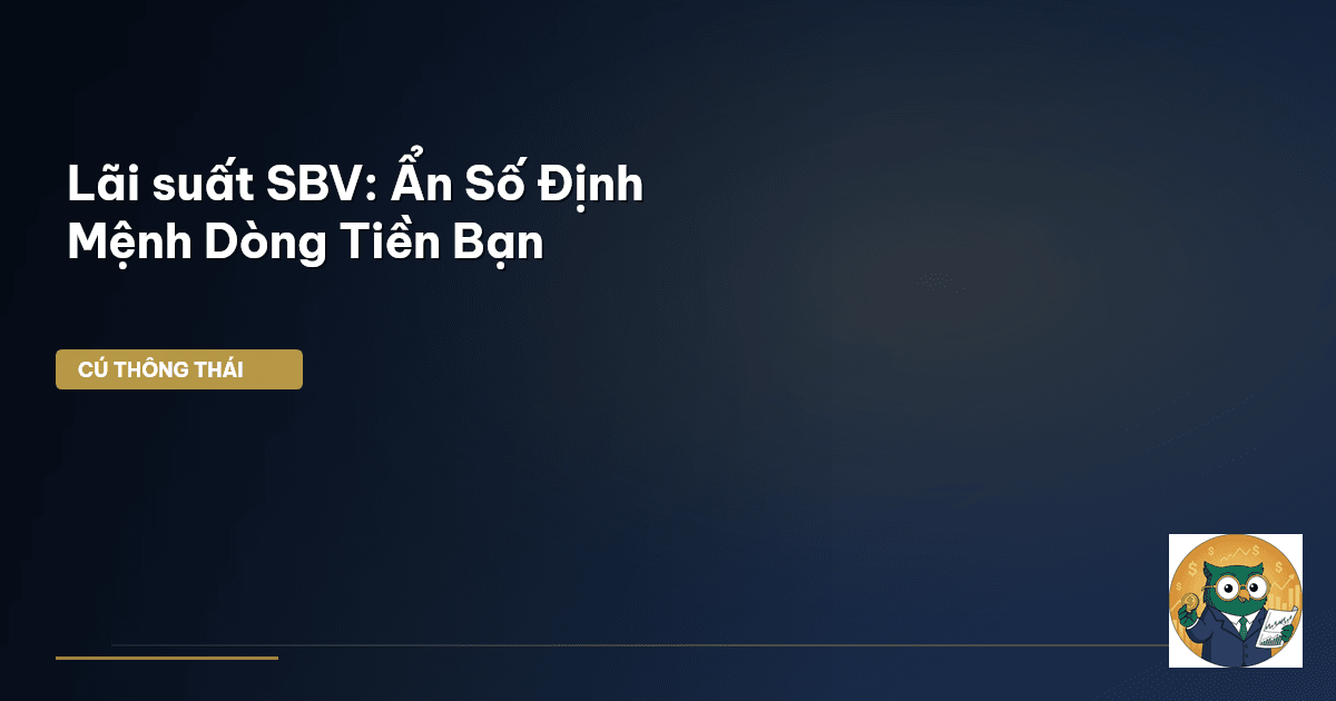 Lãi suất SBV: Ẩn Số Định Mệnh Dòng Tiền Bạn