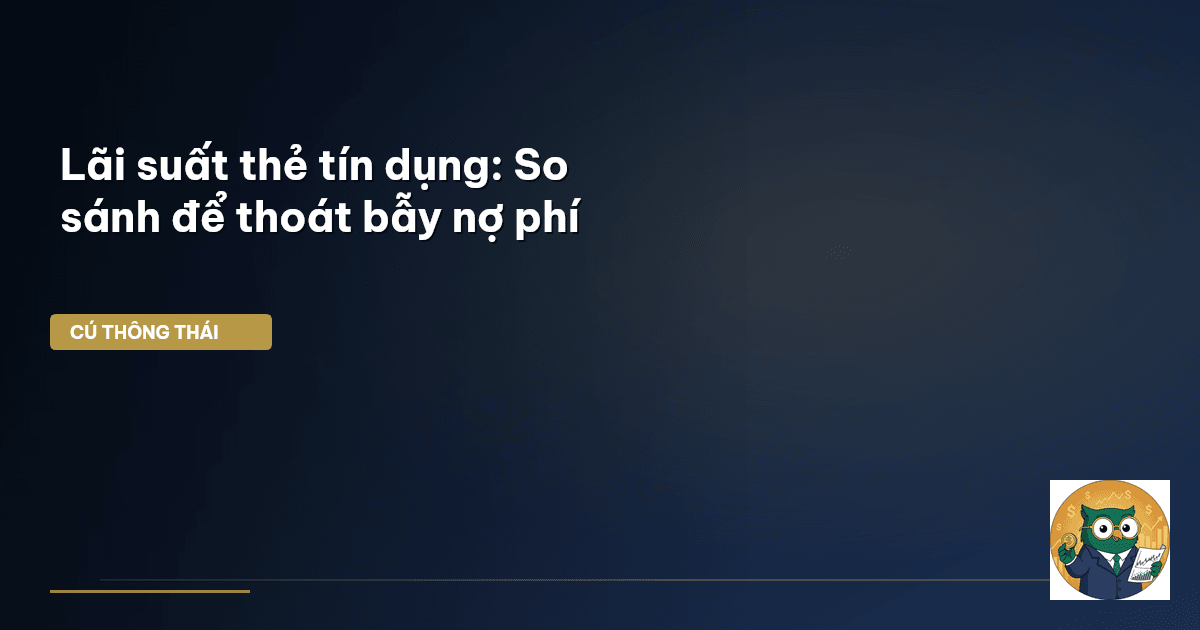 Lãi suất thẻ tín dụng: So sánh để thoát ‘bẫy’ nợ phí
