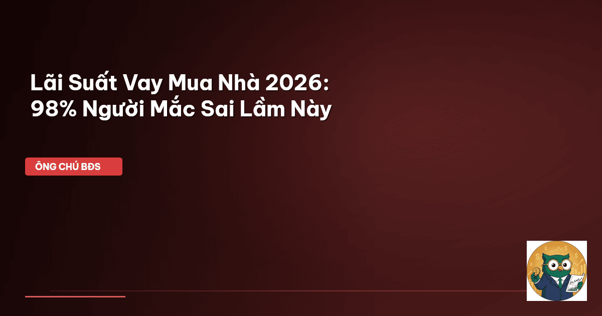 Lãi Suất Vay Mua Nhà 2026: 98% Người Mắc Sai Lầm Này