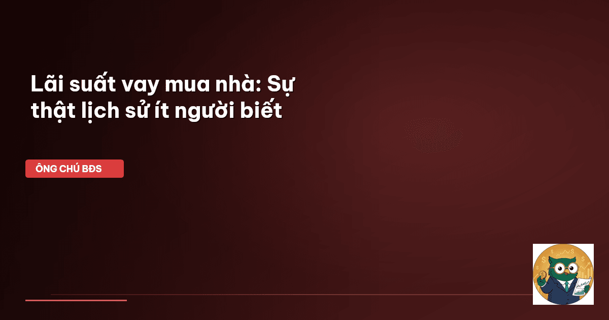 lãi suất vay mua nhà