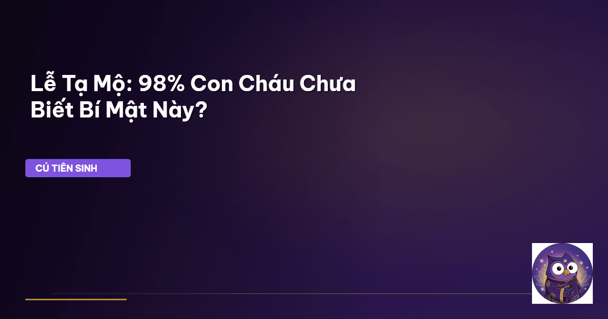 lễ tạ mộ