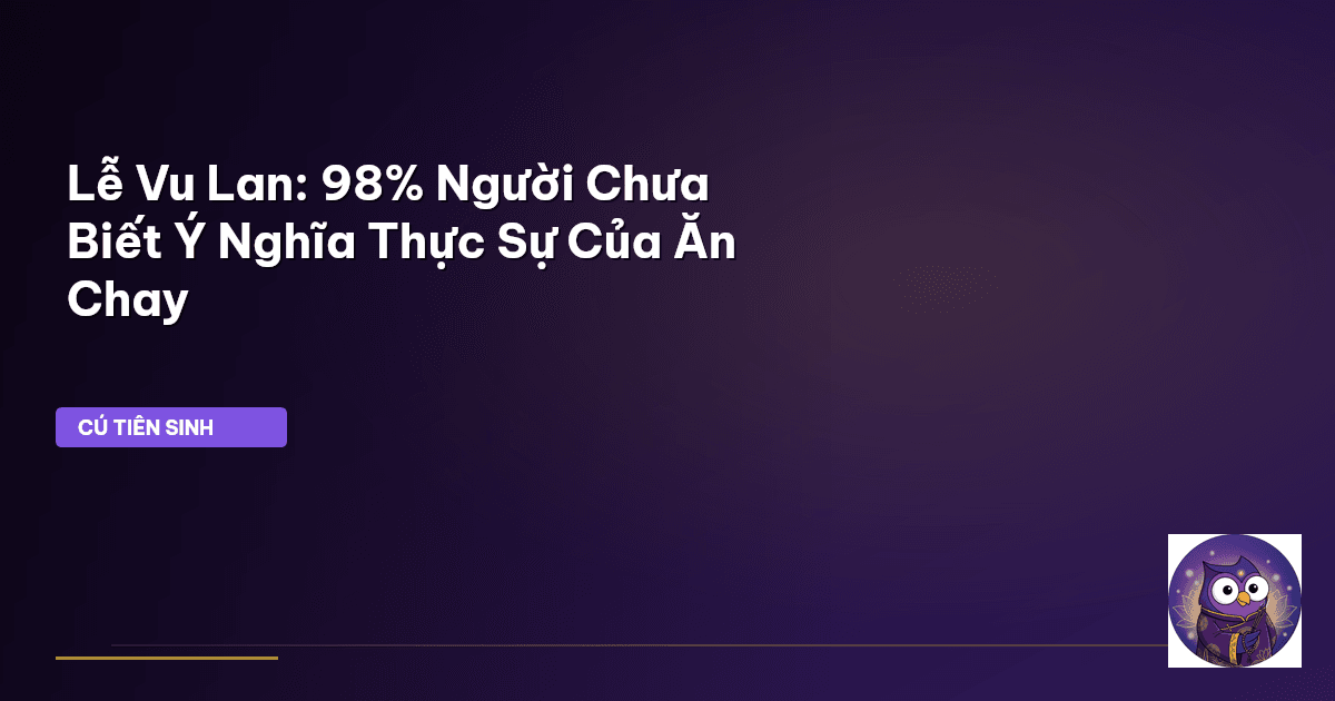 Lễ Vu Lan