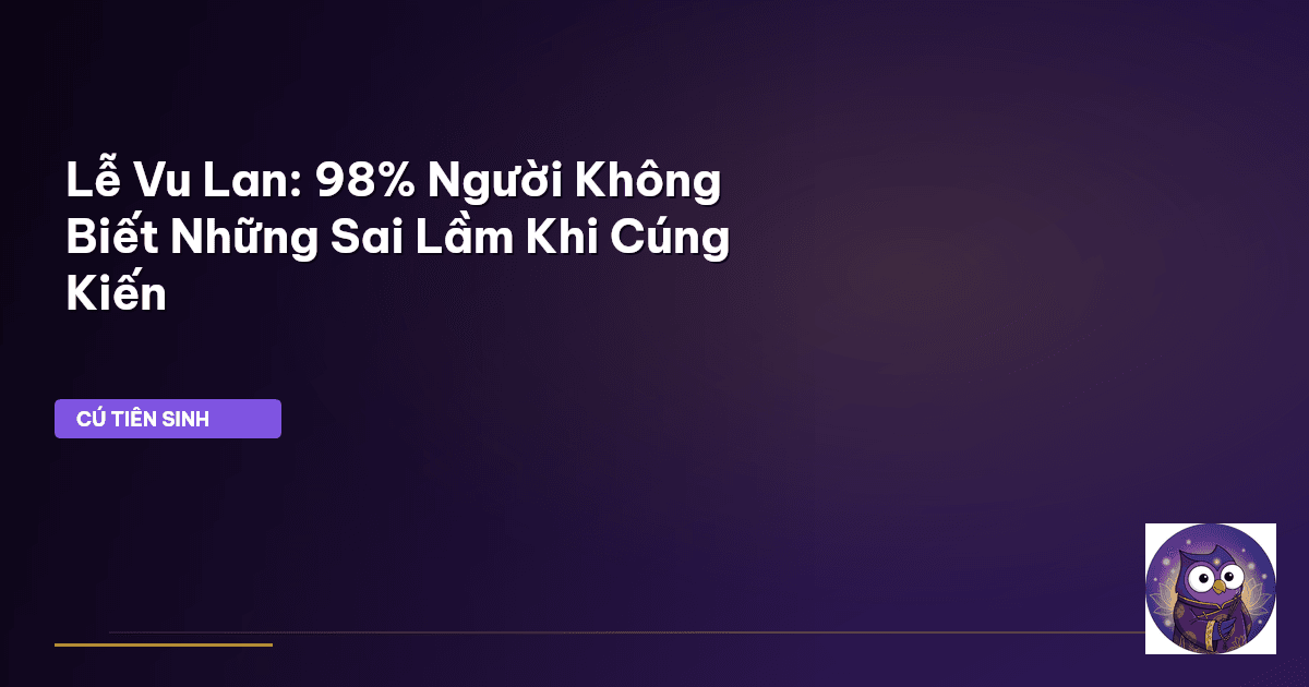 lễ Vu Lan