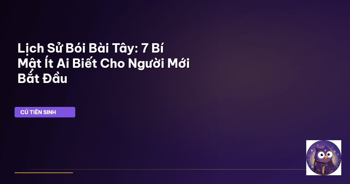 lịch sử bói bài tây