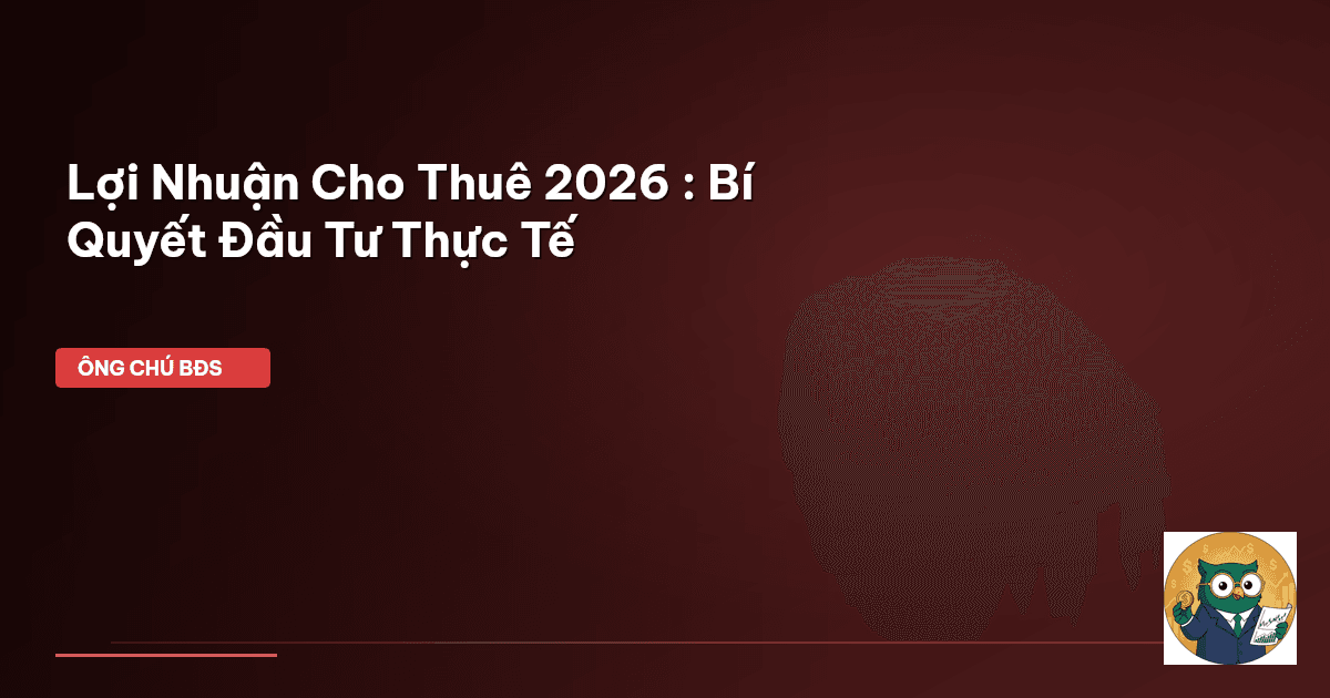 lợi nhuận cho thuê