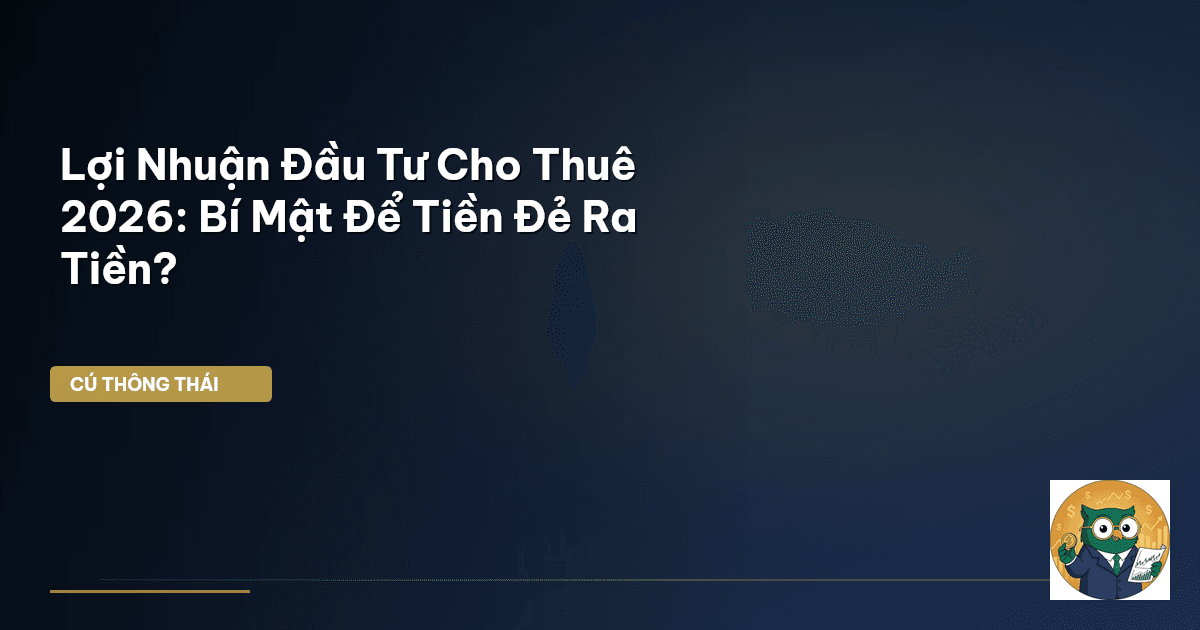 Lợi Nhuận Đầu Tư Cho Thuê 2026: Bí Mật Để Tiền Đẻ Ra Tiền?